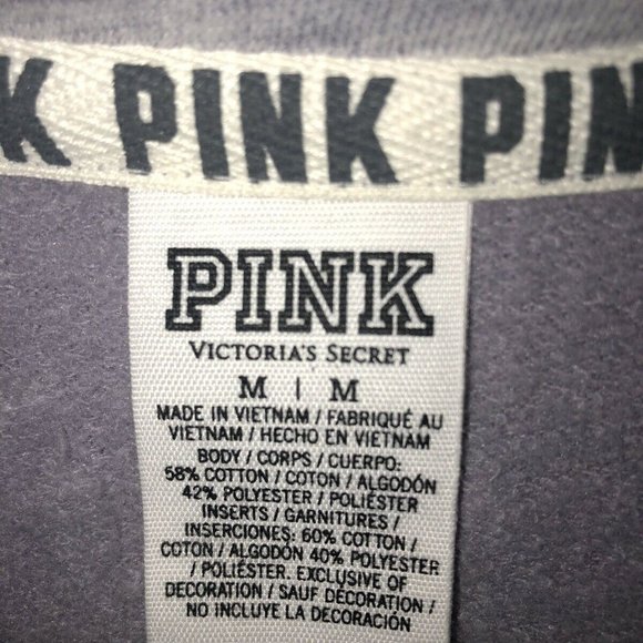 NEW Victoria's Secret PINK Quarter Zip - Purple - Picture 5 of 5